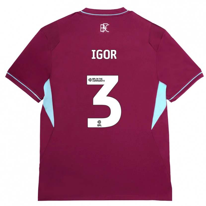 Danxen Dames Igor Julio #3 Bordeaux Groen Thuisshirt Thuistenue 2026/27 T-Shirt België