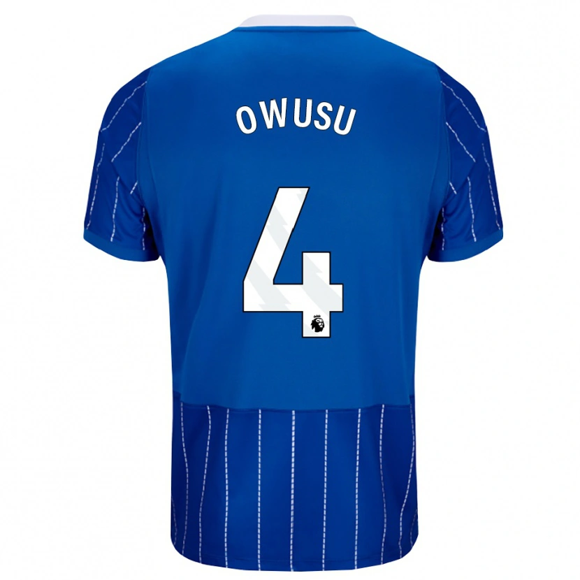 Danxen Dames Yussif Owusu #4 Mediumblauw Wit Thuisshirt Thuistenue 2026/27 T-Shirt België