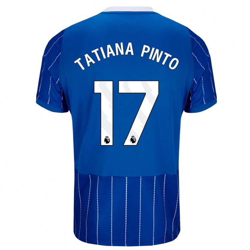 Danxen Dames Tatiana Vanessa Ferreira Pinto #17 Mediumblauw Wit Thuisshirt Thuistenue 2026/27 T-Shirt België