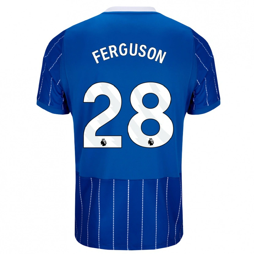 Danxen Dames Evan Ferguson #28 Mediumblauw Wit Thuisshirt Thuistenue 2026/27 T-Shirt België