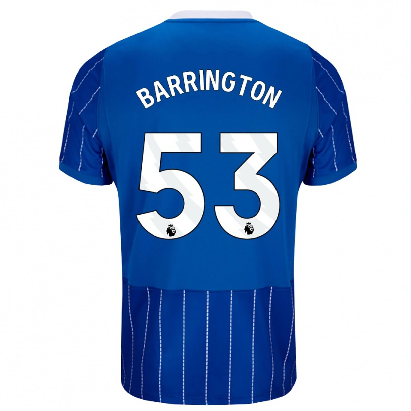 Danxen Dames Luca Barrington #53 Mediumblauw Wit Thuisshirt Thuistenue 2026/27 T-Shirt België