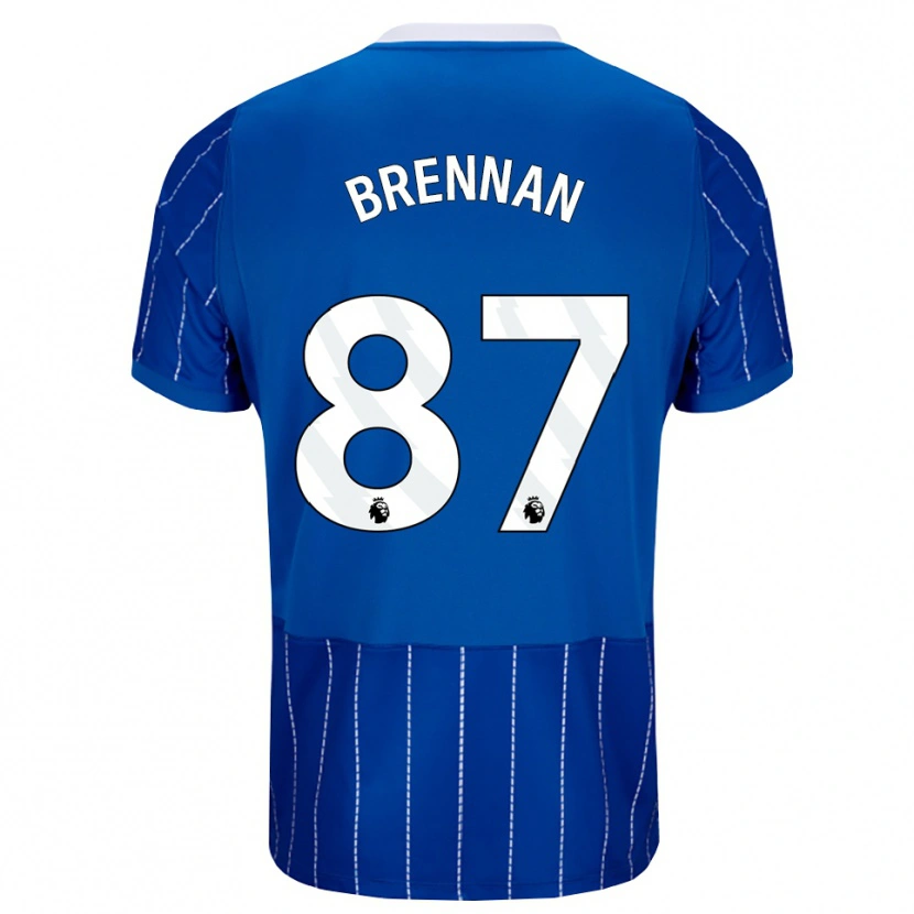 Danxen Dames Zach Brennan #87 Mediumblauw Wit Thuisshirt Thuistenue 2026/27 T-Shirt België