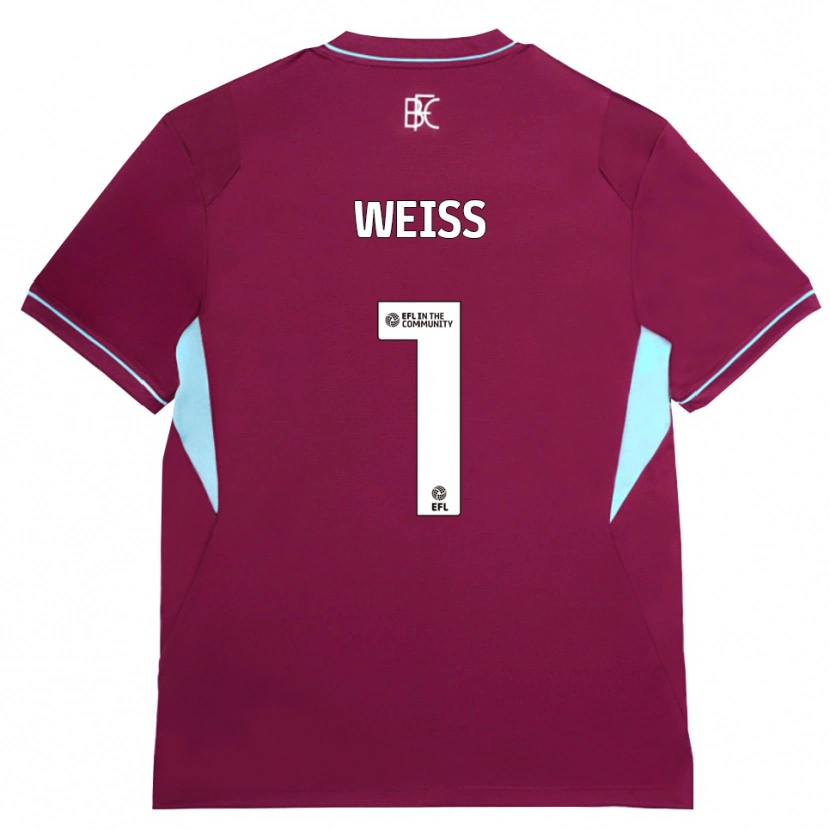 Danxen Dames Max Weiß #1 Bordeaux Groen Thuisshirt Thuistenue 2026/27 T-Shirt België