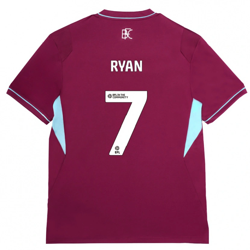 Danxen Dames Kamarni Ryan #7 Bordeaux Groen Thuisshirt Thuistenue 2026/27 T-Shirt België