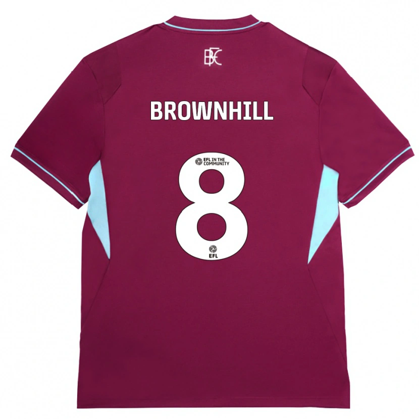 Danxen Dames Josh Brownhill #8 Bordeaux Groen Thuisshirt Thuistenue 2026/27 T-Shirt België