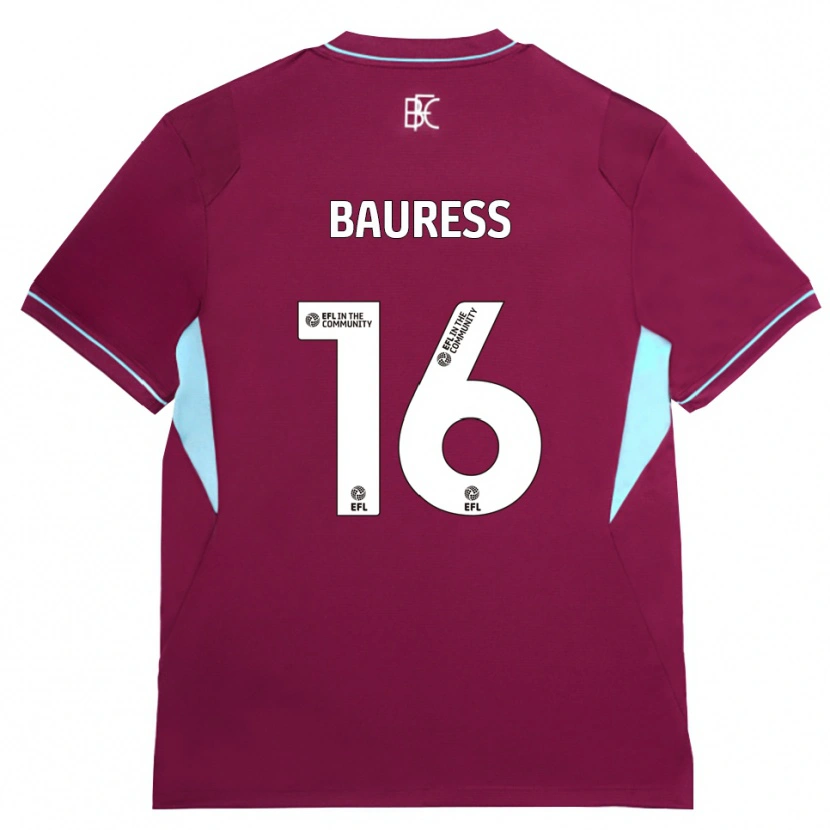 Danxen Dames Joe Bauress #16 Bordeaux Groen Thuisshirt Thuistenue 2026/27 T-Shirt België
