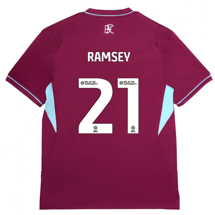 Danxen Dames Aaron Ramsey #21 Bordeaux Groen Thuisshirt Thuistenue 2026/27 T-Shirt België