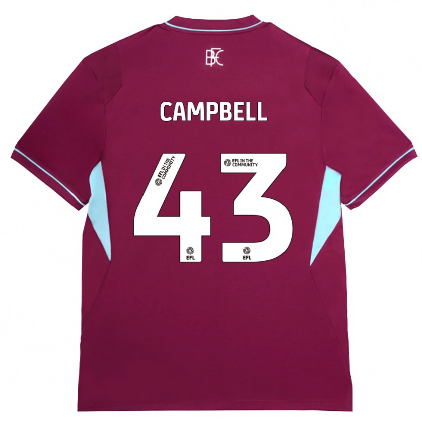 Danxen Dames Murray Campbell #43 Bordeaux Groen Thuisshirt Thuistenue 2026/27 T-Shirt België