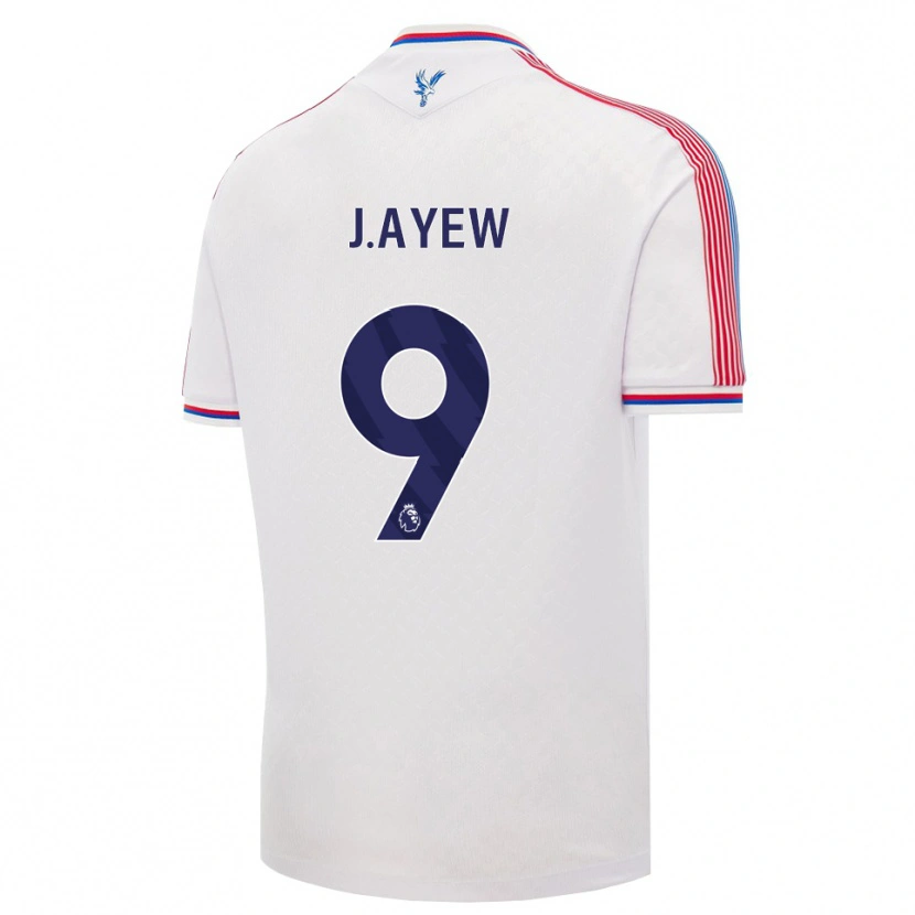 Danxen Dames Jordan Ayew #9 Wit Rood Blauw Thuisshirt Thuistenue 2026/27 T-Shirt België