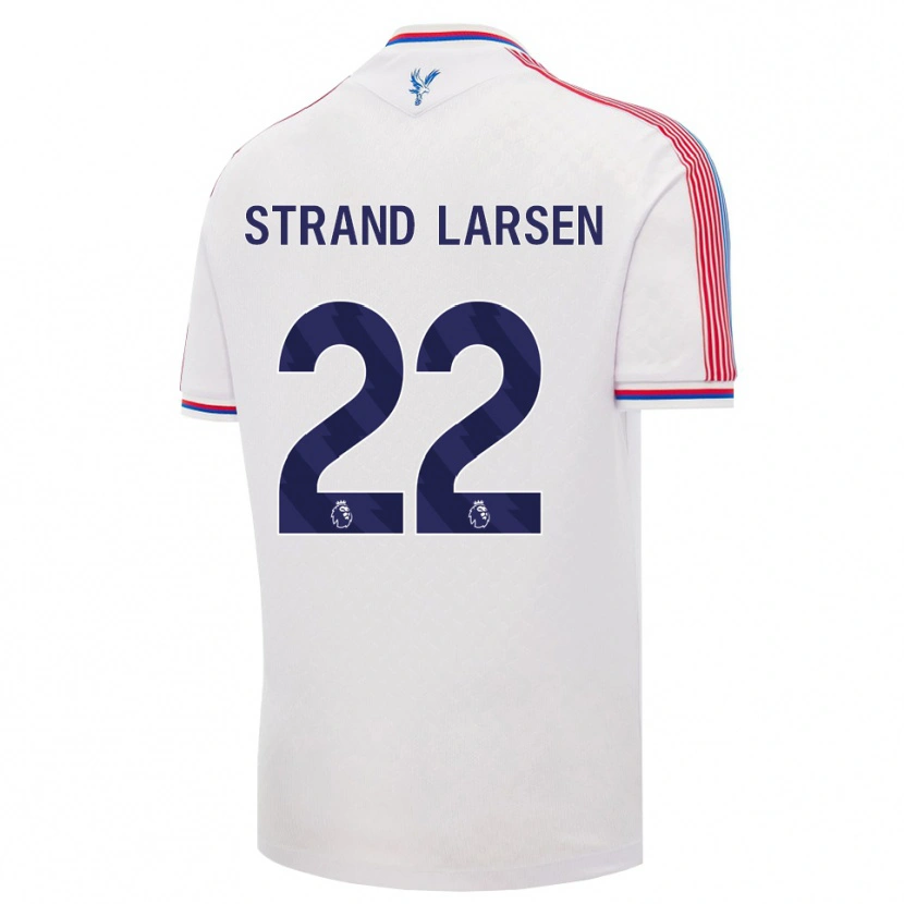 Danxen Dames Jørgen Strand Larsen #22 Wit Rood Blauw Thuisshirt Thuistenue 2026/27 T-Shirt België