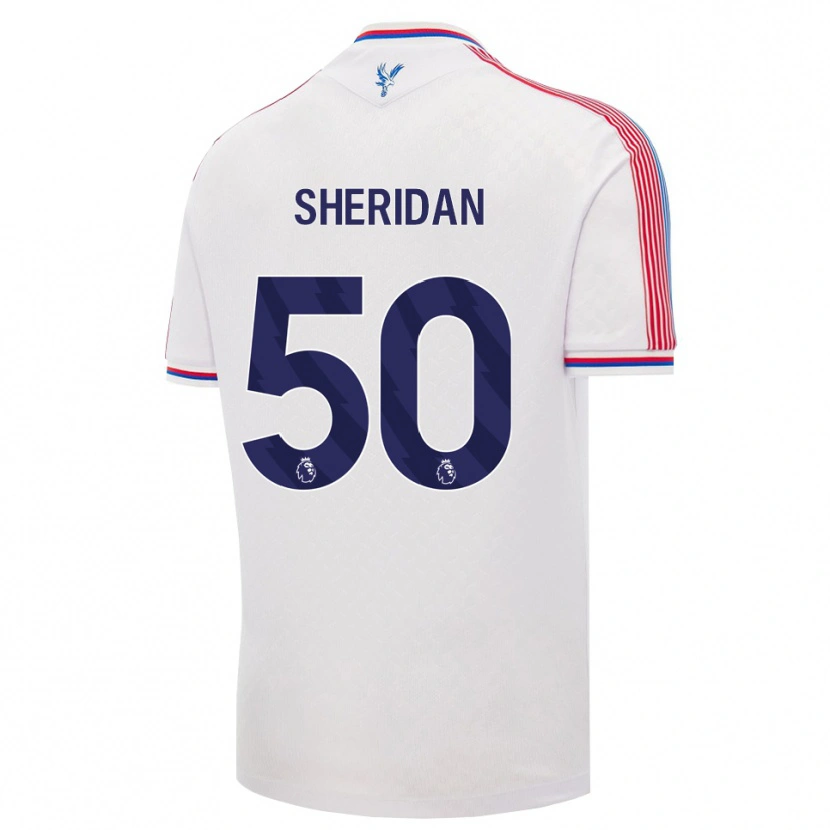 Danxen Dames Joe Sheridan #50 Wit Rood Blauw Thuisshirt Thuistenue 2026/27 T-Shirt België
