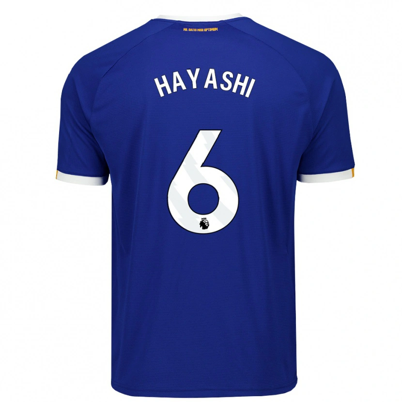 Danxen Dames Honoka Hayashi #6 Blauw Wit Geel Thuisshirt Thuistenue 2026/27 T-Shirt België