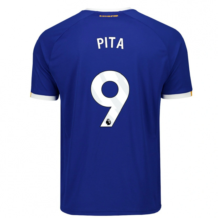 Danxen Dames Shea Pita #9 Blauw Wit Geel Thuisshirt Thuistenue 2026/27 T-Shirt België