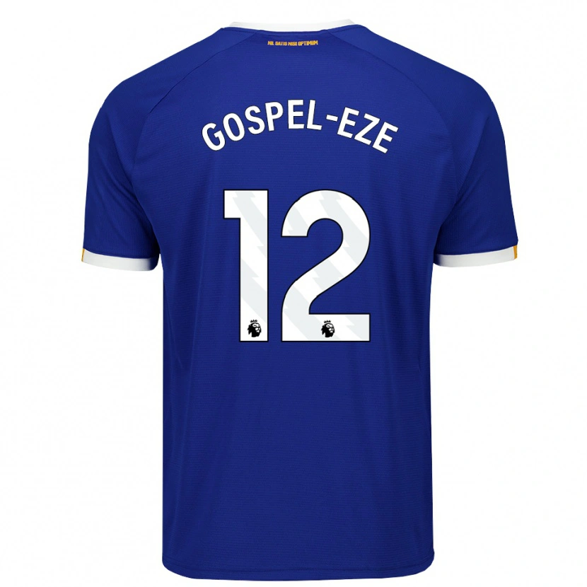 Danxen Dames Goodness Gospel-Eze #12 Blauw Wit Geel Thuisshirt Thuistenue 2026/27 T-Shirt België
