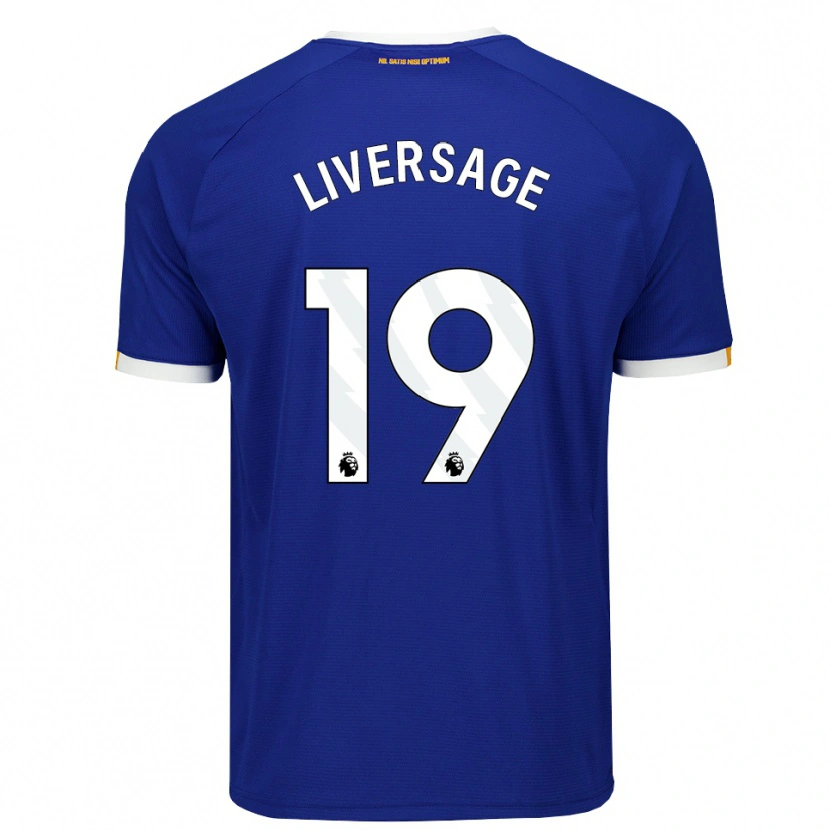 Danxen Dames Leon Liversage #19 Blauw Wit Geel Thuisshirt Thuistenue 2026/27 T-Shirt België
