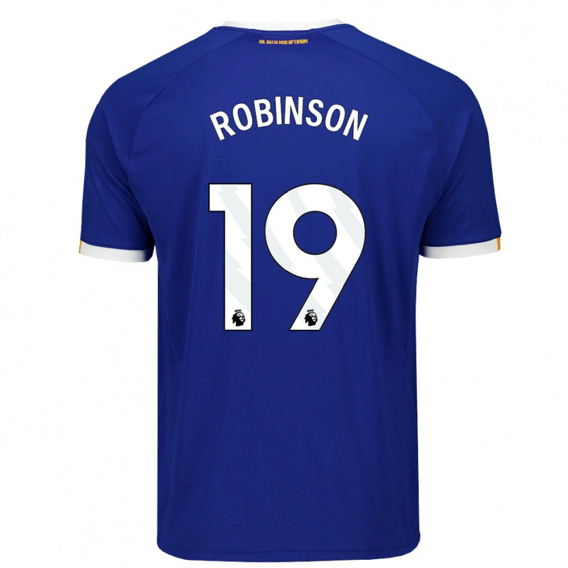Danxen Dames Katie Robinson #19 Blauw Wit Geel Thuisshirt Thuistenue 2026/27 T-Shirt België