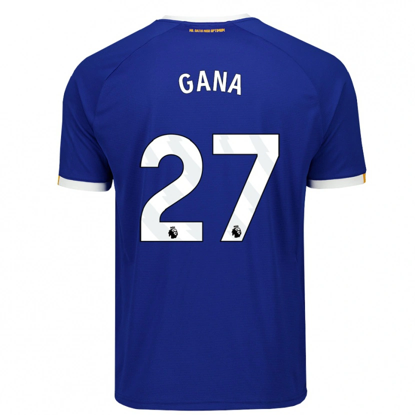 Danxen Dames Idrissa Gueye #27 Blauw Wit Geel Thuisshirt Thuistenue 2026/27 T-Shirt België