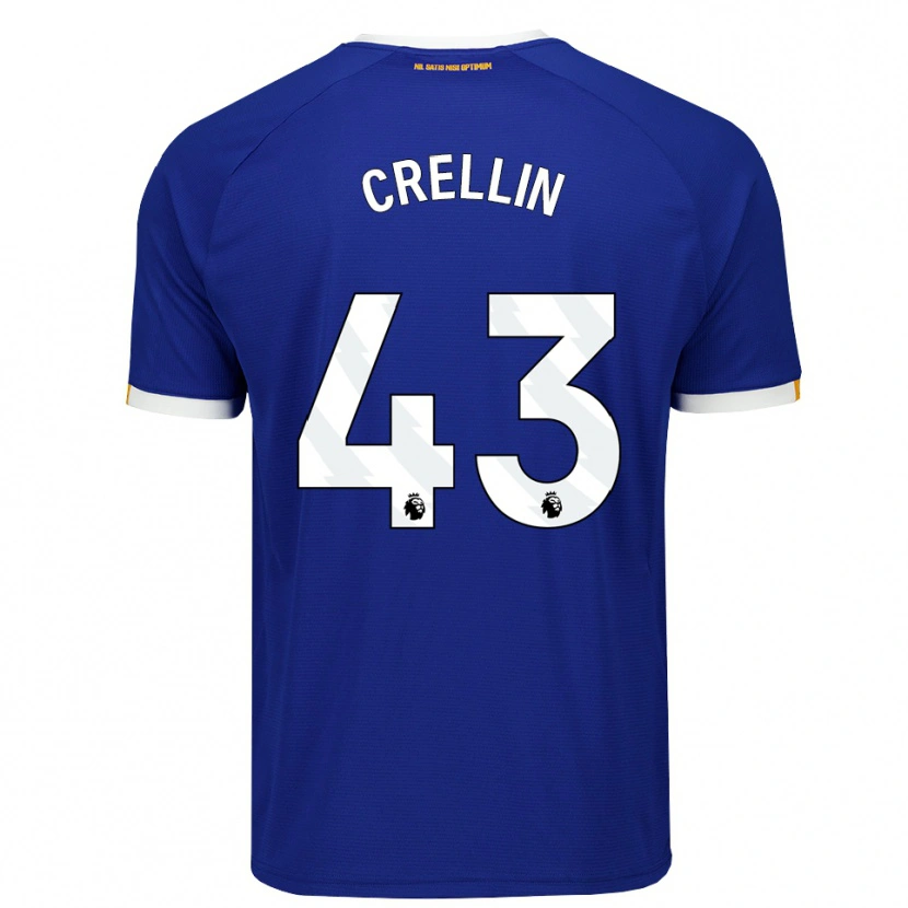 Danxen Dames Billy Crellin #43 Blauw Wit Geel Thuisshirt Thuistenue 2026/27 T-Shirt België
