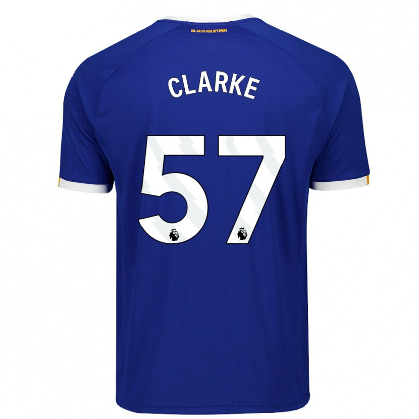 Danxen Dames Justin Clarke #57 Blauw Wit Geel Thuisshirt Thuistenue 2026/27 T-Shirt België