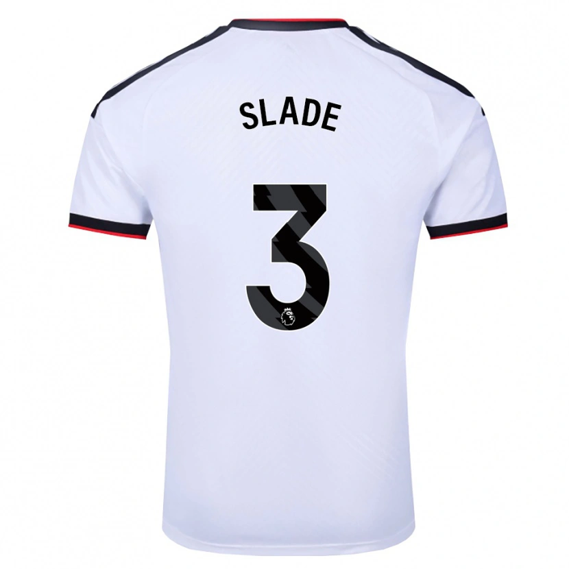 Danxen Dames Bradley Slade #3 Wit Zwart Rood Thuisshirt Thuistenue 2026/27 T-Shirt België