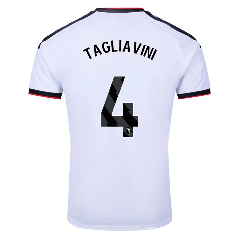 Danxen Dames Ella Tagliavini #4 Wit Zwart Rood Thuisshirt Thuistenue 2026/27 T-Shirt België