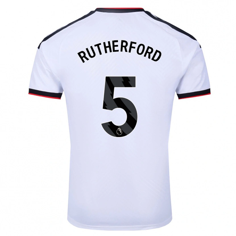 Danxen Dames Leeta Rutherford #5 Wit Zwart Rood Thuisshirt Thuistenue 2026/27 T-Shirt België