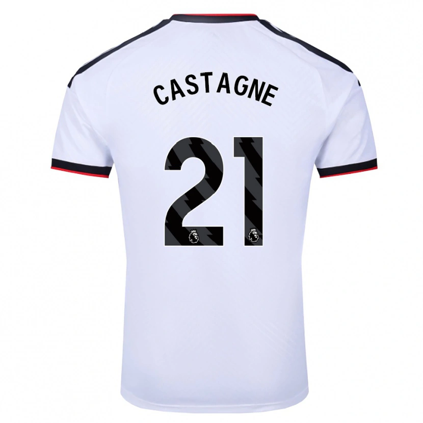Danxen Dames Timothy Castagne #21 Wit Zwart Rood Thuisshirt Thuistenue 2026/27 T-Shirt België