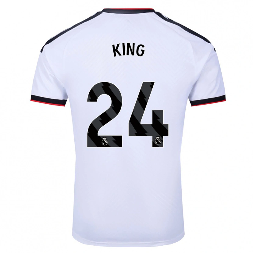 Danxen Dames Josh King #24 Wit Zwart Rood Thuisshirt Thuistenue 2026/27 T-Shirt België