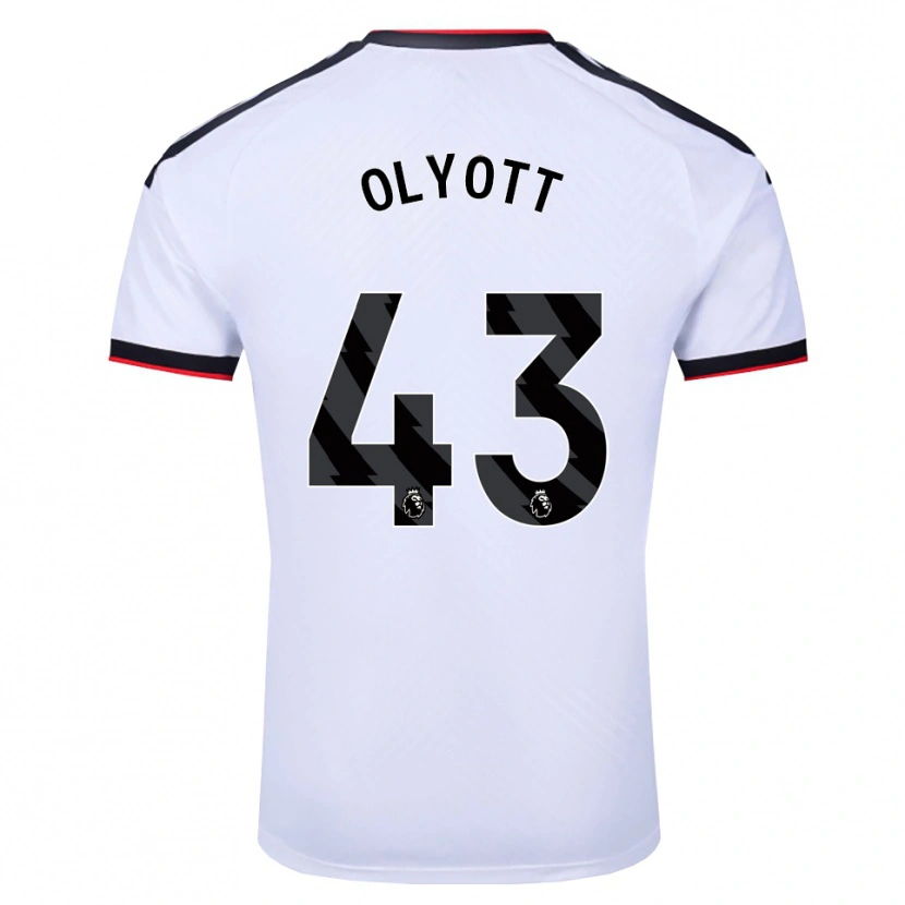 Danxen Dames Tom Olyott #43 Wit Zwart Rood Thuisshirt Thuistenue 2026/27 T-Shirt België