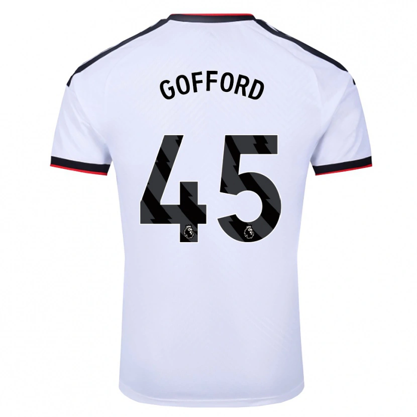 Danxen Dames Oliver Gofford #45 Wit Zwart Rood Thuisshirt Thuistenue 2026/27 T-Shirt België