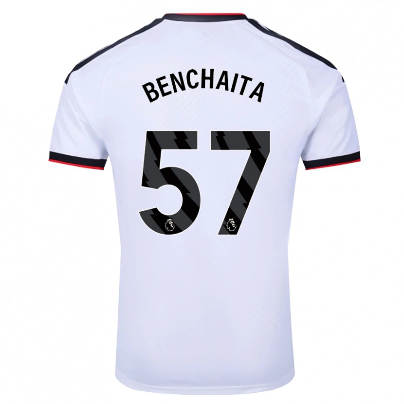 Danxen Dames Nazim Benchaita #57 Wit Zwart Rood Thuisshirt Thuistenue 2026/27 T-Shirt België