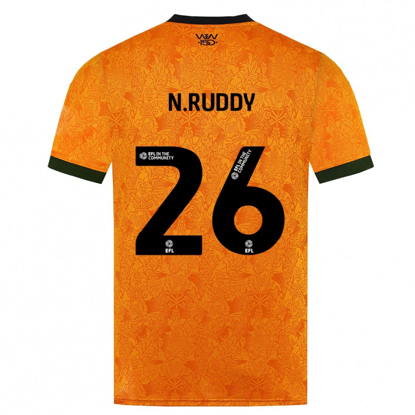 Danxen Dames John Ruddy #26 Oranje Zwart Thuisshirt Thuistenue 2026/27 T-Shirt België