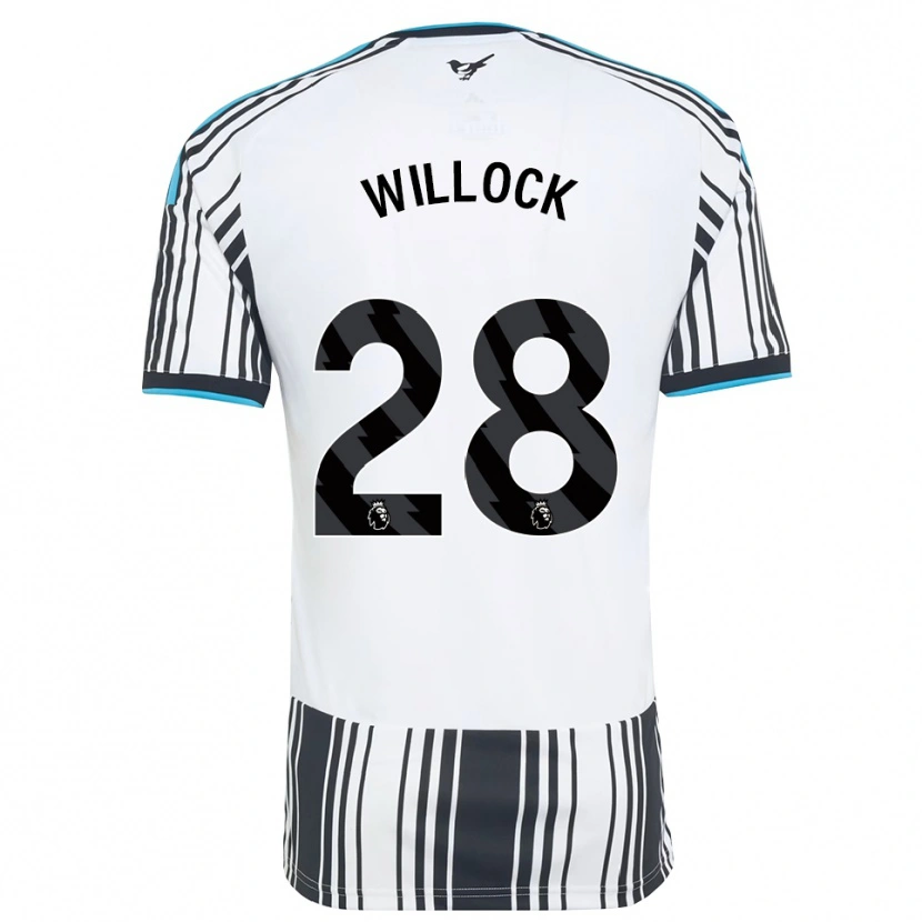 Danxen Dames Joe Willock #28 Hemelsblauw Zwart Wit Thuisshirt Thuistenue 2026/27 T-Shirt België