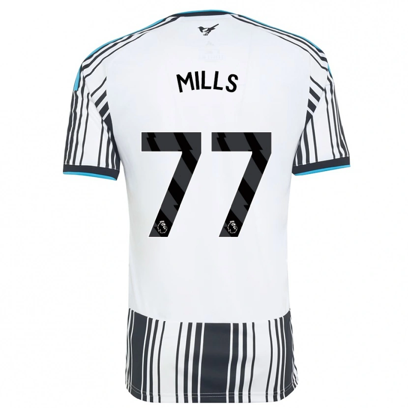 Danxen Dames Michael Mills #77 Hemelsblauw Zwart Wit Thuisshirt Thuistenue 2026/27 T-Shirt België