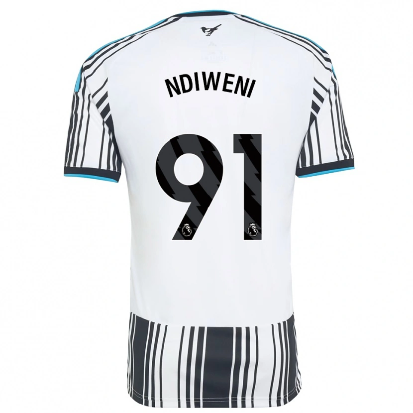 Danxen Dames Ethan Ndiweni #91 Hemelsblauw Zwart Wit Thuisshirt Thuistenue 2026/27 T-Shirt België