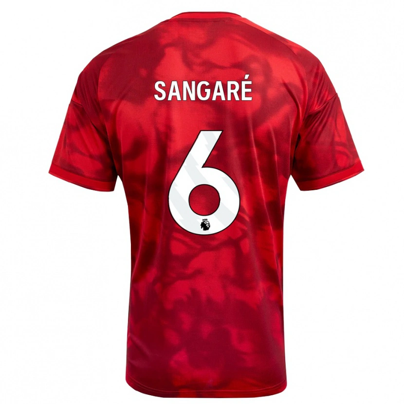 Danxen Dames Ibrahim Sangaré #6 Krimson Wit Thuisshirt Thuistenue 2026/27 T-Shirt België