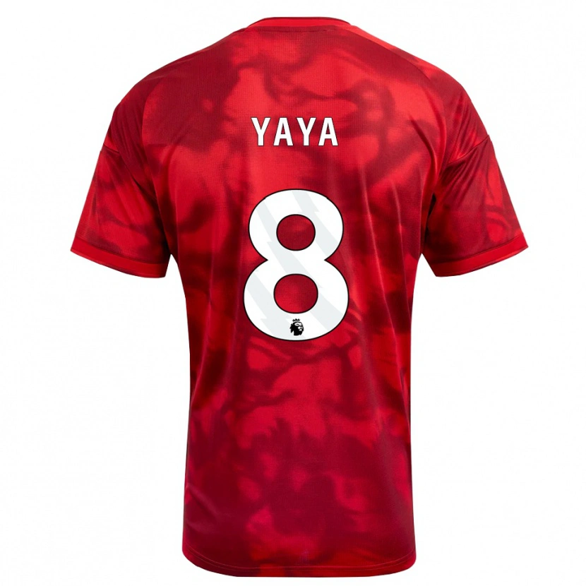 Danxen Dames Cherif Yaya #8 Krimson Wit Thuisshirt Thuistenue 2026/27 T-Shirt België