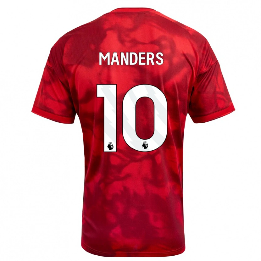 Danxen Dames Holly Manders #10 Krimson Wit Thuisshirt Thuistenue 2026/27 T-Shirt België