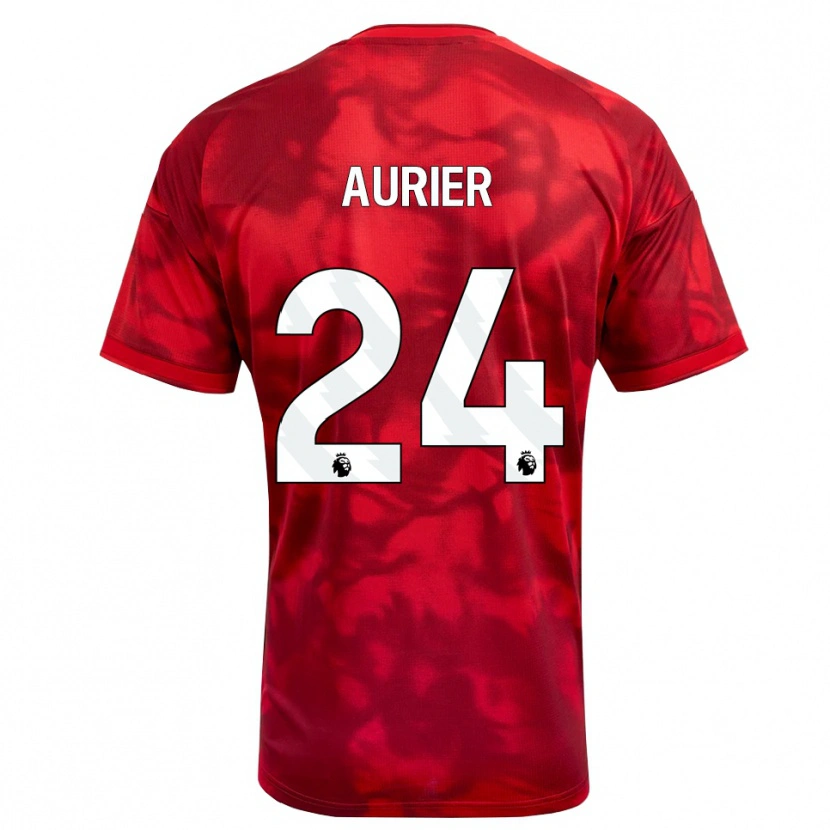 Danxen Dames Serge Aurier #24 Krimson Wit Thuisshirt Thuistenue 2026/27 T-Shirt België
