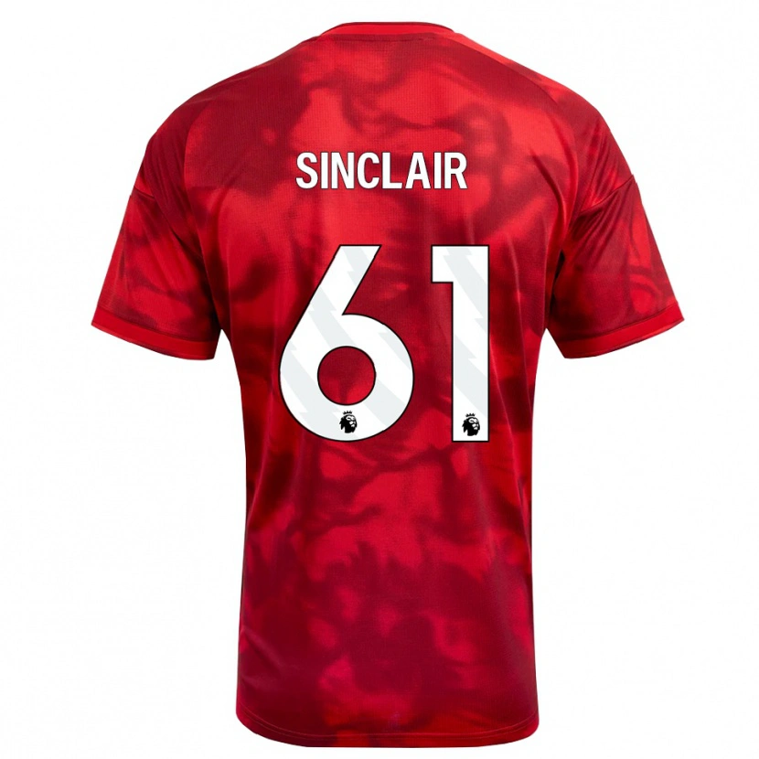 Danxen Dames Jimmy Sinclair #61 Krimson Wit Thuisshirt Thuistenue 2026/27 T-Shirt België