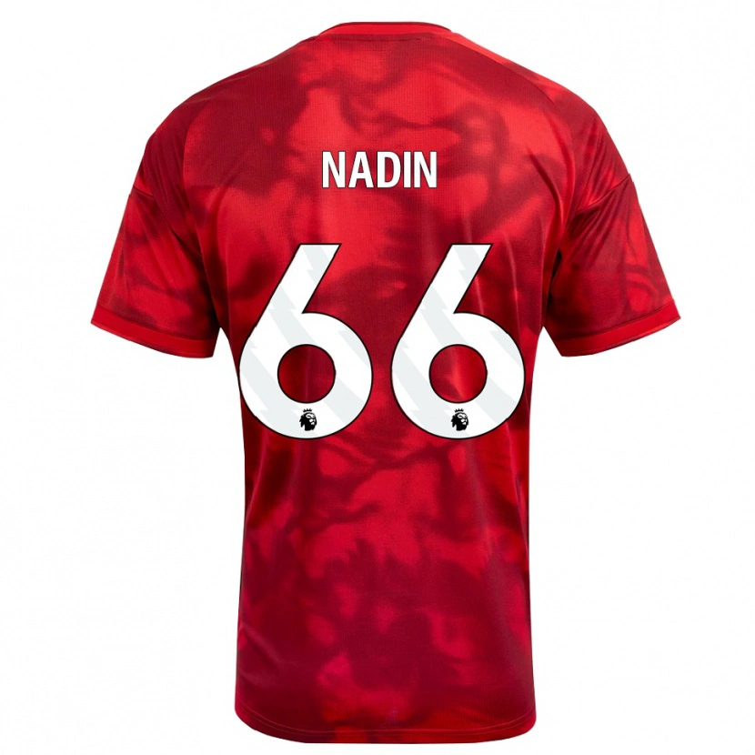 Danxen Dames Jack Nadin #66 Krimson Wit Thuisshirt Thuistenue 2026/27 T-Shirt België