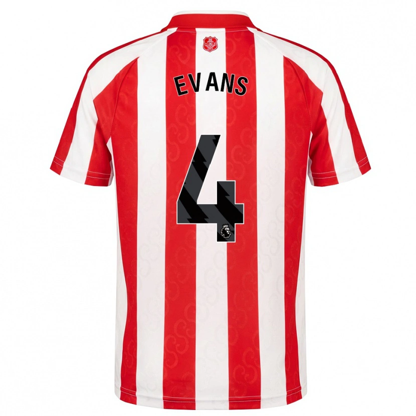 Danxen Dames Corry Evans #4 Rood Wit Zwart Thuisshirt Thuistenue 2026/27 T-Shirt België