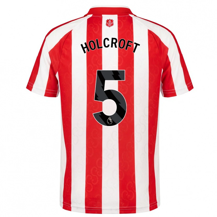 Danxen Dames Finlay Holcroft #5 Rood Wit Zwart Thuisshirt Thuistenue 2026/27 T-Shirt België