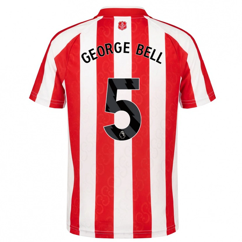 Danxen Dames George Bell #5 Rood Wit Zwart Thuisshirt Thuistenue 2026/27 T-Shirt België