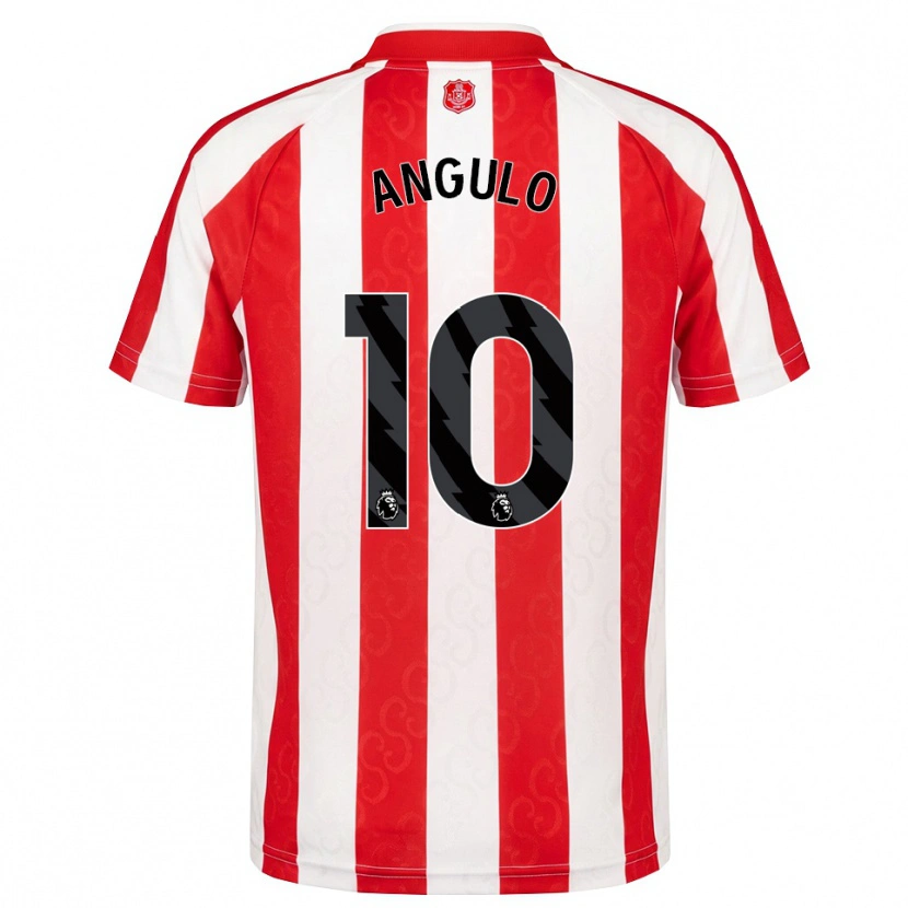 Danxen Dames Nilson Angulo #10 Rood Wit Zwart Thuisshirt Thuistenue 2026/27 T-Shirt België