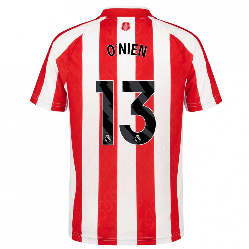 Danxen Dames Luke O'nien #13 Rood Wit Zwart Thuisshirt Thuistenue 2026/27 T-Shirt België