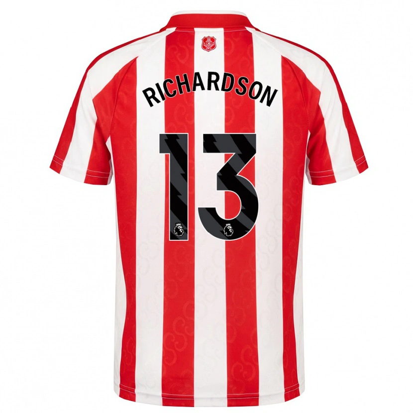 Danxen Dames Adam Richardson #13 Rood Wit Zwart Thuisshirt Thuistenue 2026/27 T-Shirt België