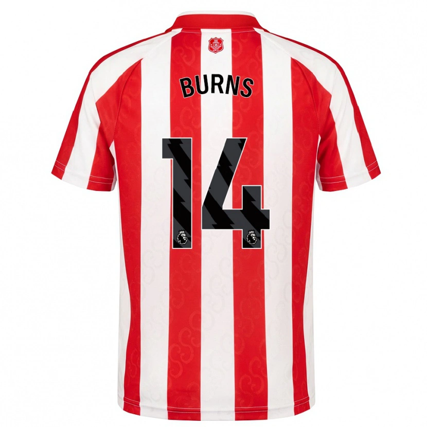 Danxen Dames Matthew Burns #14 Rood Wit Zwart Thuisshirt Thuistenue 2026/27 T-Shirt België