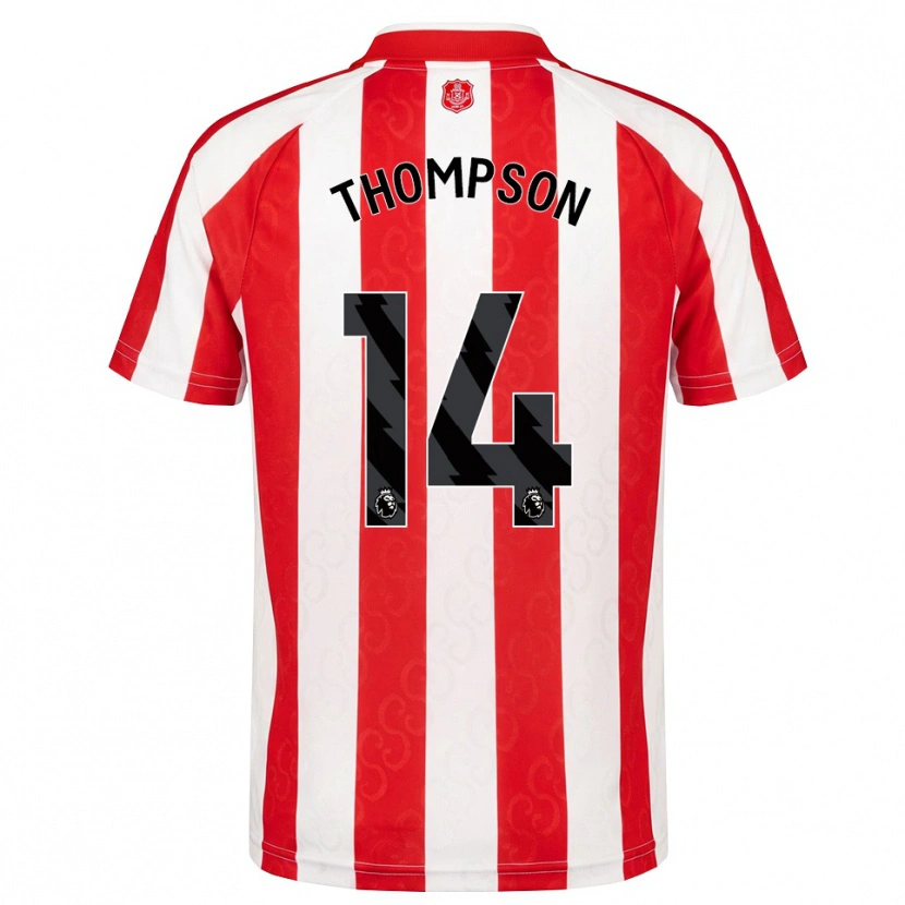 Danxen Dames Harvey Thompson #14 Rood Wit Zwart Thuisshirt Thuistenue 2026/27 T-Shirt België