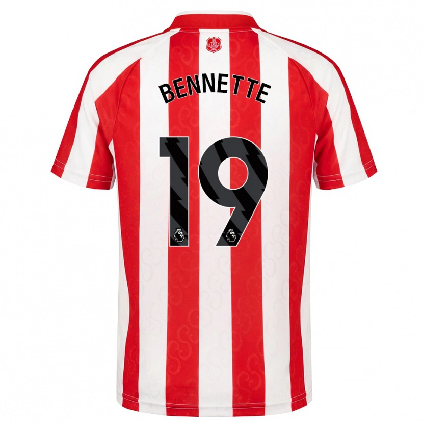 Danxen Dames Jewison Bennette #19 Rood Wit Zwart Thuisshirt Thuistenue 2026/27 T-Shirt België